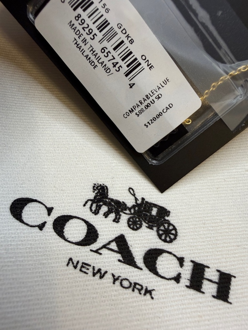 Coach Signature Apple Necklace - Picture 6 of 6